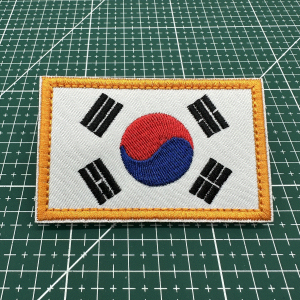 South Korea National Flag Embroider Velcro Label Taegeukgi Armband Military Fans Stylish Outdoor Tactics Backpack Morale Medal Badge