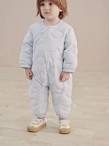 Bộ Đồ Trẻ Sơ Sinh Lót Bông Vịt Ánh Sáng Ấm