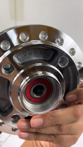 ดุมกระจก CNC หน้า+หลัง พร้อมลูกปืน+บูช Wave110i / 125 / 125s ครบจบชุดเดียว ดุมกระจกwave ดุมแต่งwave125