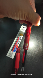 Pilot Frixion LFBTRF12 0.5mm / 0.38mm Refill (Set of 1) and Frixion Eraser - LFBTRF