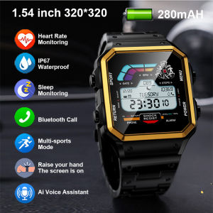 AW38 Business Smart Watch 2024 Stainless Steel Mens Fashion Waterproof Multi functional Smart Watch