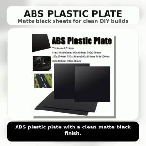 1Pcs Black ABS Plastic Plate Model Sheet DIY Model Material Parts Thickness 0.5mm-5mm