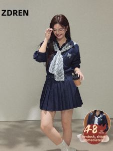 ZHANGDAREN | Đầm Jeans Kiểu Hàn Quốc Dáng Ôm Plus Size