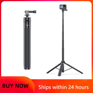 1.38M Adjustable Selfie Stick Tripod for DJI Action 4/Pocket 3/Gopro/Instar 360/DSLR & Smartphone​