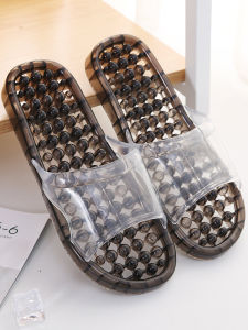 รองเท้าแตะในบ้านแบบลำลองสำหรับใช้ในห้องน้ำ รองเท้าแตะแบบระบายอากาศได้ดี พื้นยางกันลื่น สำหรับทั้งชายและหญิง