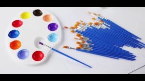 100 pcs Flat Paint Brushes Small Paint Brushesfor Detail Painting Watercolor Face Painting