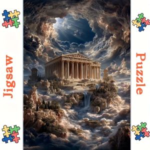 500/1000/1200/2000PCS Jigsaw Puzzle Greek Mythology Temple Art For Adults Great Weekend Relaxation And Family Fun
