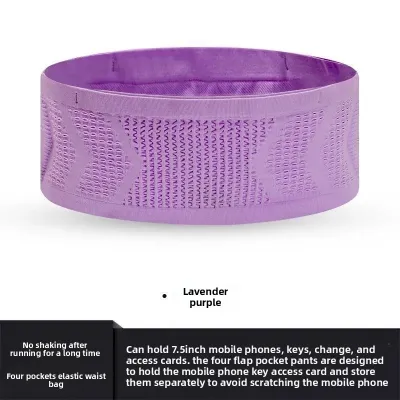 Unisex Running Waist Bag High Elasticity Mobile Phone Bag Outdoor Fitness Marathon Belt Nylon Material for Men And Women