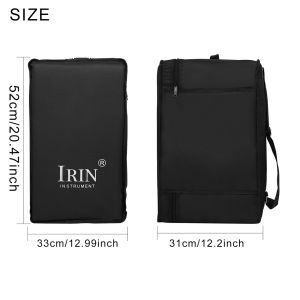 IRIN | IRIN Case Drum Bag Thickened with Cotton Hand-held Shoulder Drum Bag Thickened Sponge Liner Oxford Cloth Metal Zip Instrument