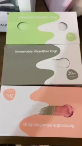 ผ้าทำความสะอาดในครัว ผ้าไมโครไฟเบอร์ ผ้าเช็ดอเนกประสงค์ ผ้าเช็ดจาน ผ้าเช็ดมือ ผ้าเช็ดรถ กล่อง 20 ชิ้น