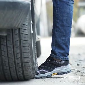 (ENFORCED STEEL) WJS Enforced Steel Plate Men Safety Shoe Safety Boots Factory Boot Mid-Cut Genuine Leather with Steel Cap and Steel Sole Protection Anti Fire Leather Anti Nail Anti Penetration PLAIN & SPORTY DESIGN [FREE RM 50 VOUCHER]