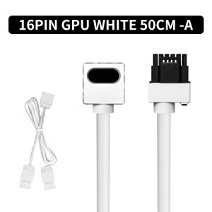 UPSIREN 16PIN GPU extension cable12VHPWR ARGB with 5V 3Pin18AWG 90° Right-Angle Male to Male Design5090/3070 is Not Applicable