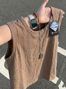 LIUBU | Lightweight Breathable Quick-Dry Beige Linen-Like Vest
