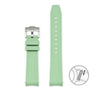 Liquid Silicone Watch Strap 20mm for Omega X Swatch MoonSwatch Quick Release Men Women Curved End Replace Watch Band Bracelet