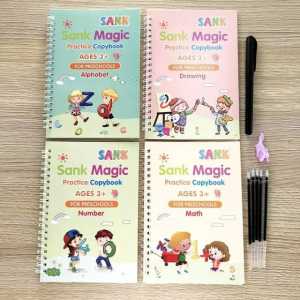 Sank Magic Book 1 Set isi 4 Buku Free Pulpen Buku Anak Belajar Menulis / Buku Ajaib Edukasi Anak