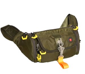 กระเป๋าคาดเอวสปอร์ตสำหรับผู้ชาย กระเป๋าสะพายข้างแบบสะพายข้างสไตล์สตรีท กระเป๋าใส่โทรศัพท์มือถือขนาดใหญ่ กระเป๋าสะพายข้างแบบลำลอง วัสดุ Nylon