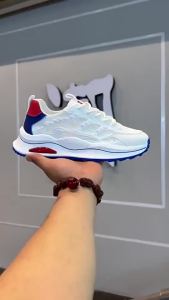 Giày Nam Giày Trắng Thoáng Khí Mẫu Mới Mùa Hè Giày Bố Tăng Chiều Cao Đế Dày Mặt Lưới Giày Thời Trang Nam Thường Ngày Thể Thao