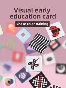 Baby Visual Training Card 4 Style Black White Color Animal Cognition Toy Color Flash Card Early Educational Training Card