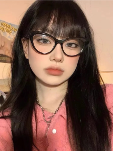 Mona Lấy Cảm Hứng Từ Mắt Mèo Vintage Gọng Nữ Cận Thị Tương Thích Mặt Trần Ins Phong Cách Hàn Quốc Thời Trang Kính Mắt Nhựa Tròng Kính