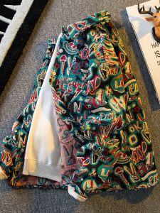 Trendy Knitted Long Sleeve Mens Shirt Spring Autumn Style Floral Embroidery High End Retro Ethnic Feel Outerwear for Youth