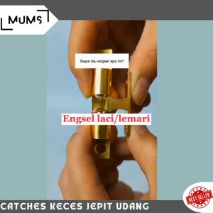 RMP - Catches keces jepit udang tiktak pelor kuningan silver Roller Grendel Masa Mata Ayam