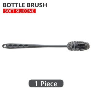 Silicone Bottles Brush Baby Bottles Clean Brushes Long Cleaning Brush Cup Brush for Scrubbing Useful Cleaning Product for Home