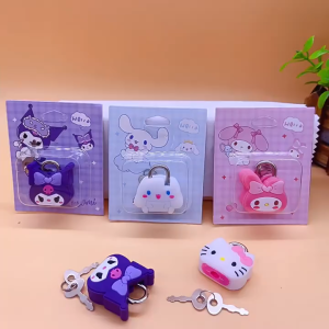 ( 1 PCS ) Gembok Mini KARAKTER KARTUN MINION RILAKUMA BEBEK BERUANG SOUVENIR MURAH TRAVEL AKSESORIS