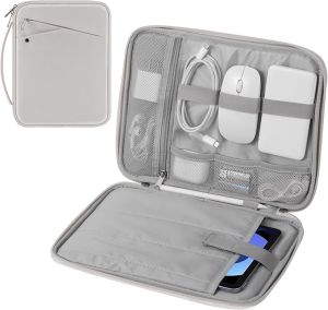 MoKo 9-11 Inch Tablet Sleeve Carrying Case with Handle Padded Protective Travel Bag for New iPad Air/Pro 11 inch 2024iPad 10th Gen 10.9iPad Air 5/4th 10.9iPad 9/8th 10.2Tab S9/S8 11 Tablet Sleeve protect Bag