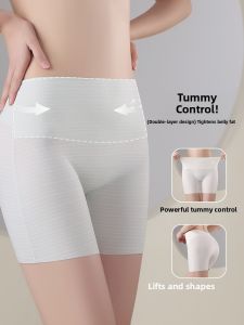 MiiOW | Ice Silk Seamless Safety Pants Womens Summer Cheongsam Short Shorts Two-In-One High Waist Underwear Prevent Exposure