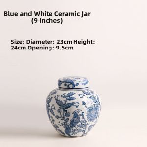 Antique Blue-and-White Ceramic Vase