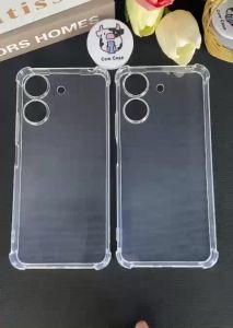 Ốp lưng Redmi 13c chống sốc silicon dẻo trong Cowcase | Vỏ điện thoại Xiaomi bảo vệ camera toàn diện