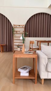 Daburu Table โต๊ะข้าง พร้อมชั้นวางของ ด้านล่าง ชั้นวางของ