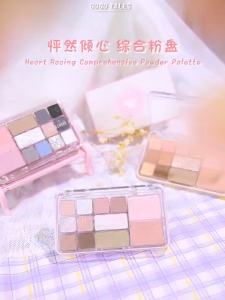 MOKARUYIN แผ่นอายแชโดว์อเนกประสงค์สิบสองสีที่มีไฮไลต์บลัชออนกลิตเตอร์ดีติดทนนาน