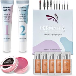 PERMANIA Brow Lamination Kit Instant DIY Eyebrow Lamination Kit Naturally Gorgeous Brows At Home Gentle Ingredient(With ESSENCE)