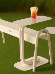 INS Outdoor Bench Park Bench Milk Tea Coffee Shop Gym Rest Stool Shopping Mall Iron Chair Dining Y