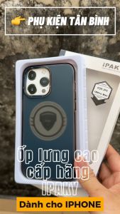 Ốp Lưng iPhone Viền Silicon Chống Va Đập Cao Cấp Chính Hãng iPAKY Bản 2024