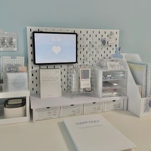 Desktop Organizer Drawer Style Student Dormitory Decoration Storage Stationery Desk Pen Holder Rack Learning Adjustable