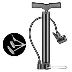 PINMOAP 1PC Black/Gold Bicycle Inflator Convenient Air Pump Toy Basketball Durable Multi Functional Inflator Bicycle Accessories