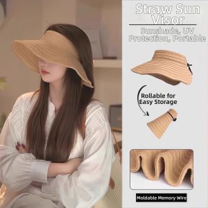 Large Brim Hollow Sun Hat for Women Portable
