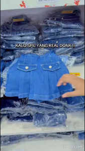 Rok celana saku Anak perempuan Jeans premium