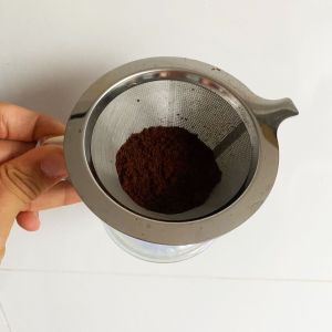 Double Layer Portable Tea Strainer