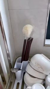 Sikat Pembersih Gagang Panjang Peralatan Dapur Mencuci Serbaguna Botol Gelas U65