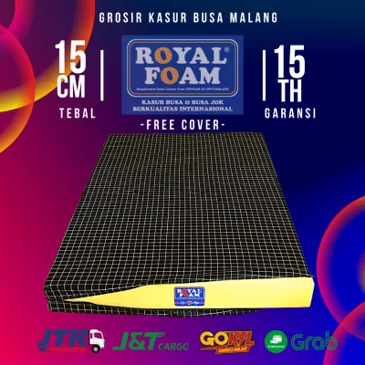 Kasur Busa Royal Foam Tebal 15cm Garansi 15th D23 Super Yellow Matras Lantai Murah Single Double Vakum Malang