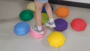 SG EmmAmy® Kids Stepping Stone Balancing Blocks Sensory Unity Crossing The River Stone Game Jumping Toys Stacking Blocks