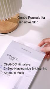 【 Buy 10pcs Gift 10pcs 】CHANDO Himalaya Niacinamide Ampoule 2 Steps Mask 自然堂烟酰胺细致美白安瓶面膜