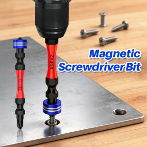 Magnetic Screwdriver Bit K5 PH2 Duoble Head Screwdriver Drill Bit with Magnetic Ring 65/100mm Magnetic Ring Screwdriver Hand Drill Bit Cross Head 磁环双端十字批头