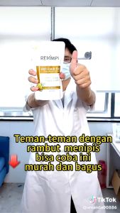REMIMPI SHAMPO ANTI RONTOK MEMPERCEPAT PERTUMBUHAN RAMBUT 300ML ORIGINAL Perawatan Rambut Frizz Bahan A-Thujone - Lazada