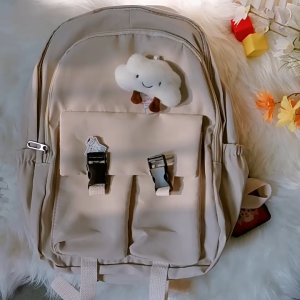 Ready Stock🇲🇾 school bag korean style bag sekolah menengah beg galas belakang beg sekolah hitam beg sekolah menengah背包