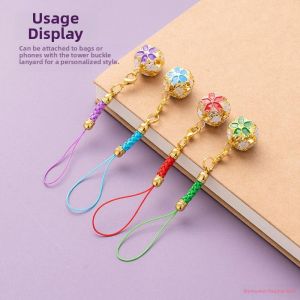 Decorative DIY Pendant Accessory Enamel Flower Bell