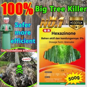 [Kuasa yang sangat merosakkan] Hexazinone Siklozinon herbisida Siklozinon penyingkiran akar cepat serbuk penyingkiran rumpai cepat reput akar racun herba 10kg除草劑 除草粉